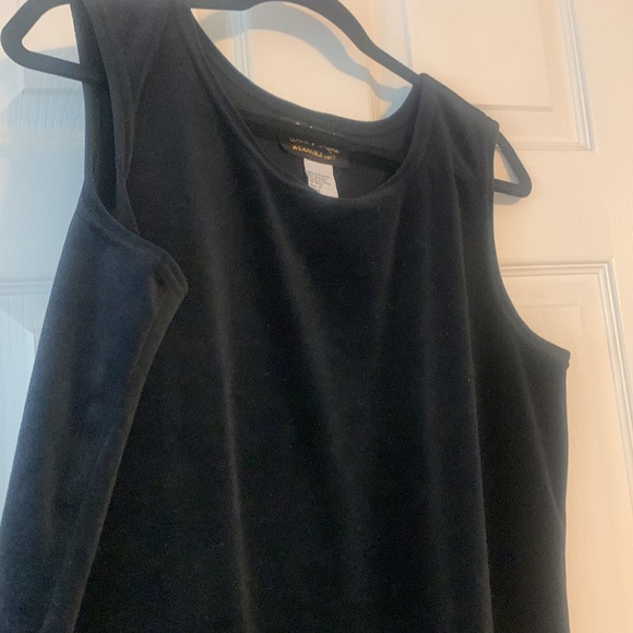 Velvet / Velour Tank Top Bob Mackie - Picture 3 of 5